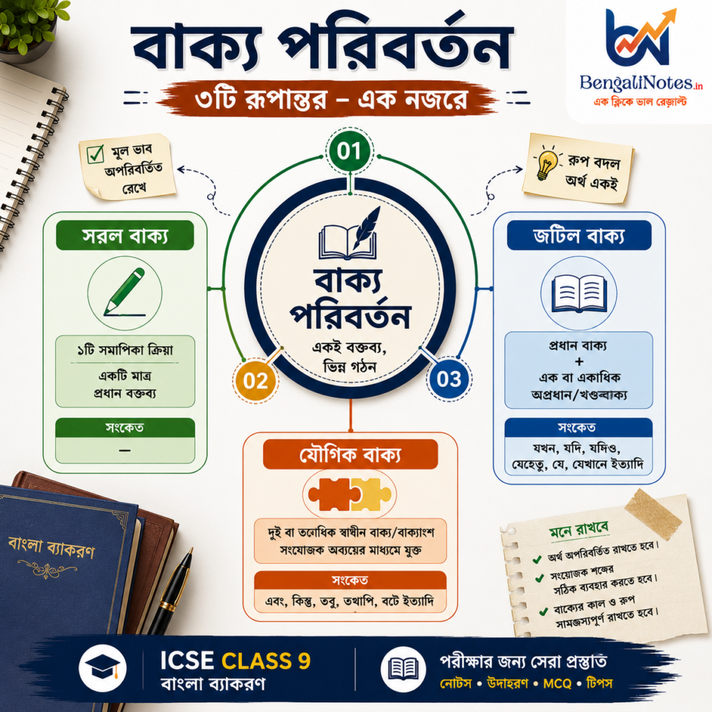 বাক্য পরিবর্তন