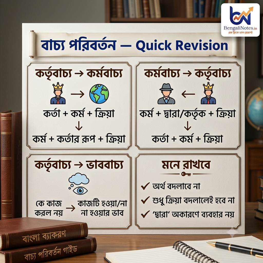 বাচ্য পরিবর্তন Worksheet