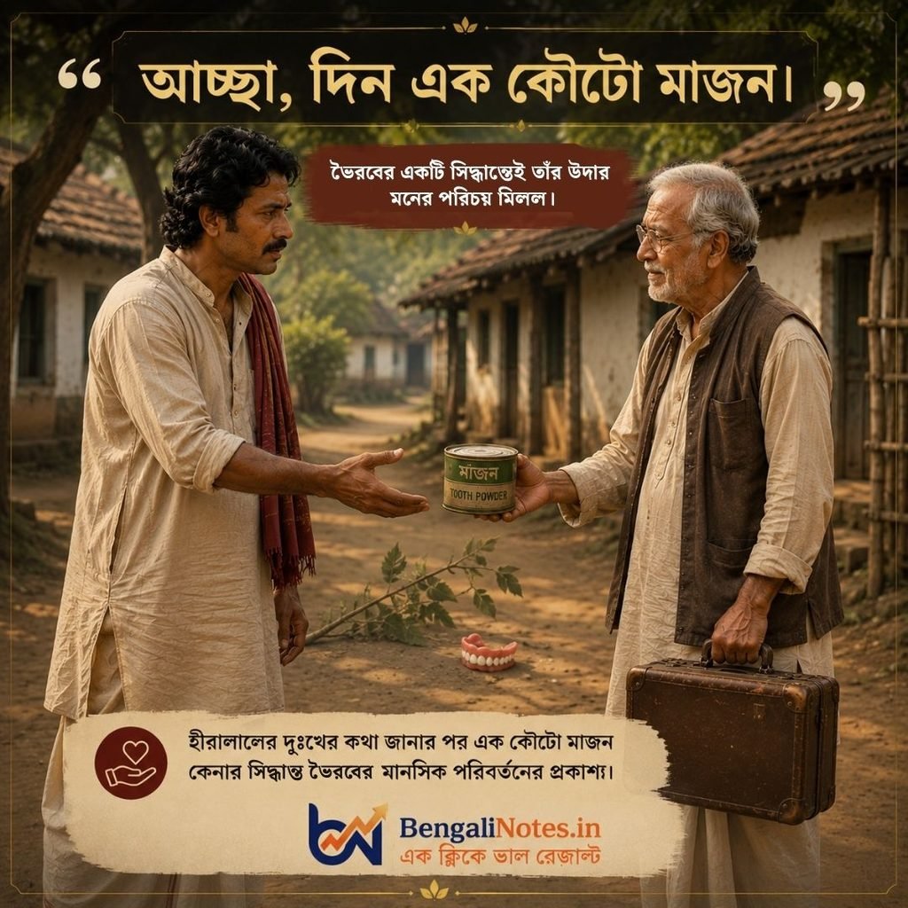 ক্যানভাসার গল্পের প্রশ্নোত্তর