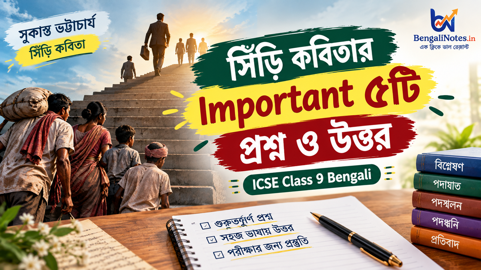 সিঁড়ি কবিতার প্রশ্নোত্তর